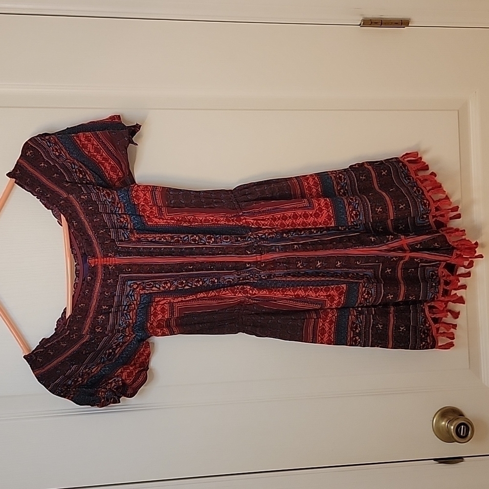 Blue Rain Multicolored Romper, Size S